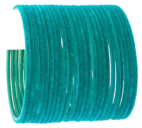 Elegant_Teal_Velvet_Bangle_Set