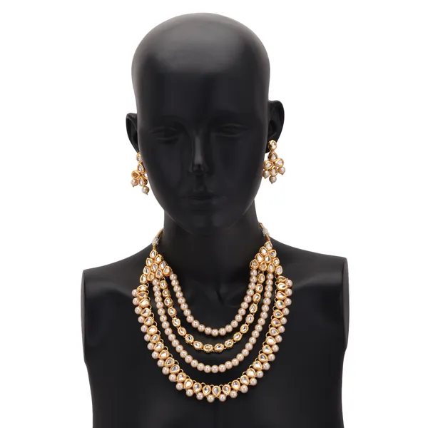 Opulent_Four-Strand_Pearl_and_Kundan_Necklace_Set
