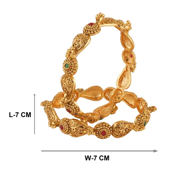 Exquisite_Gold-Toned_Bangle_Set_with_Ruby_and_Emerald_Accents
