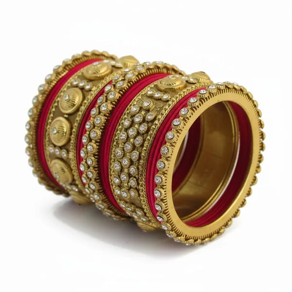 Exquisite_Ruby_Red_&_Gold_Kundan_Bangle_Set_-_Traditional_Indian_Bridal_Chura