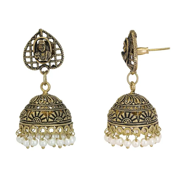 Gold_Indian_Bollywood_Oxidized_Silver_Pearls_Fashion_Jewelry_Earrings_For_Women
