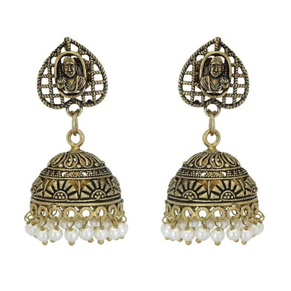 Gold_Indian_Bollywood_Oxidized_Silver_Pearls_Fashion_Jewelry_Earrings_For_Women