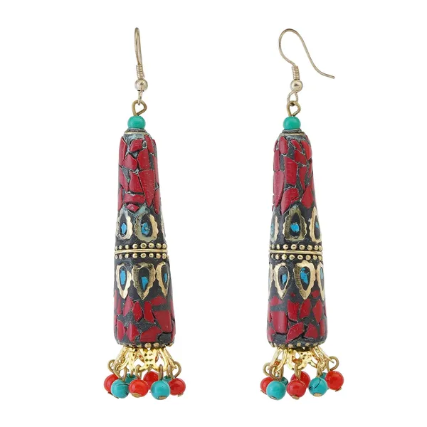 Multicolour_Boho_Style_Antique_Copper_Enamel_Jhumka_Earrings_For_Women