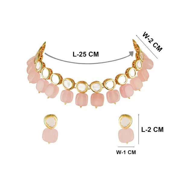 Gold_Plated_Traditional_Bridal_Choker_Necklace_&_Earrings_Set_Embellished_With_Kundan_&_Pearl_For_Women