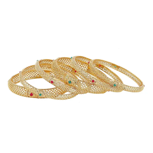 Set_Of_6_Gold_Traditional_Bangles_For_Women