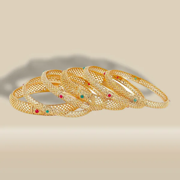Set_Of_6_Gold_Traditional_Bangles_For_Women