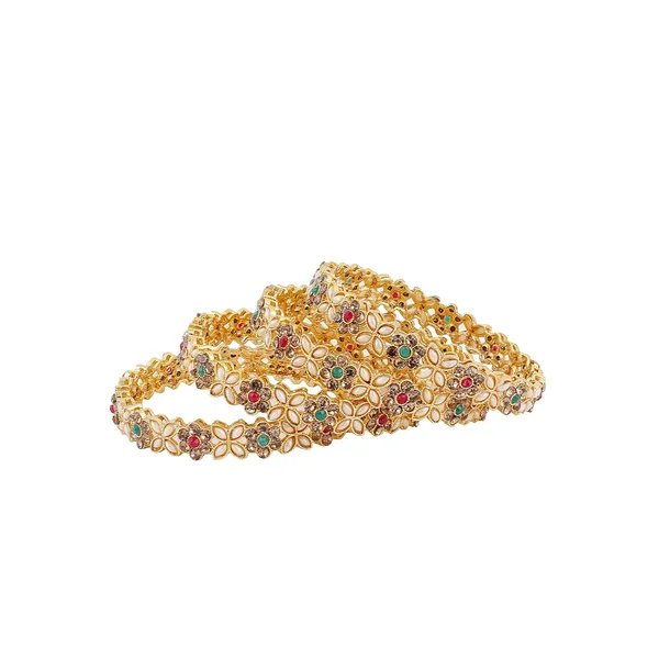 Set_Of_4_Gold_Plated_Traditional_Bangles_Antique_Jewellery_For_Women