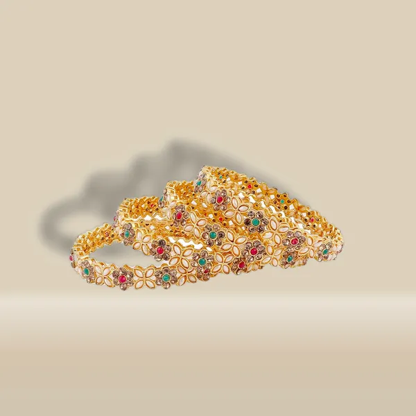 Set_Of_4_Gold_Plated_Traditional_Bangles_Antique_Jewellery_For_Women