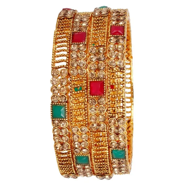 Gold_Plated_Traditional_Bangles_For_Women_(Set_Of_4)