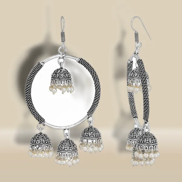 Silver_Oxidised_Crafted_Beads_Big_Hoop_Fashion_Jhumka_Earrings_For_Women