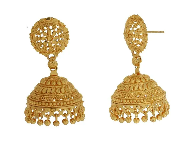 Gold_Oxidised_Punjabi_Bridal_Wedding_Fashion_Jhumka_Earrings_For_Women