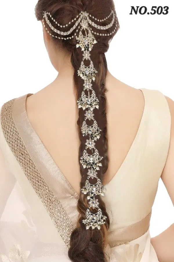 Gold_Plated_Handcrafted_Pearl_and_Kundan_Studded_Wedding_Hair_Braid_Choti_For_Women