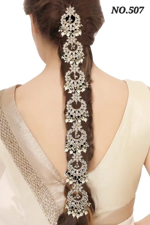 Gold_Plated_Handcrafted_Pearl_and_Kundan_Studded_Wedding_Hair_Braid_Choti_For_Women