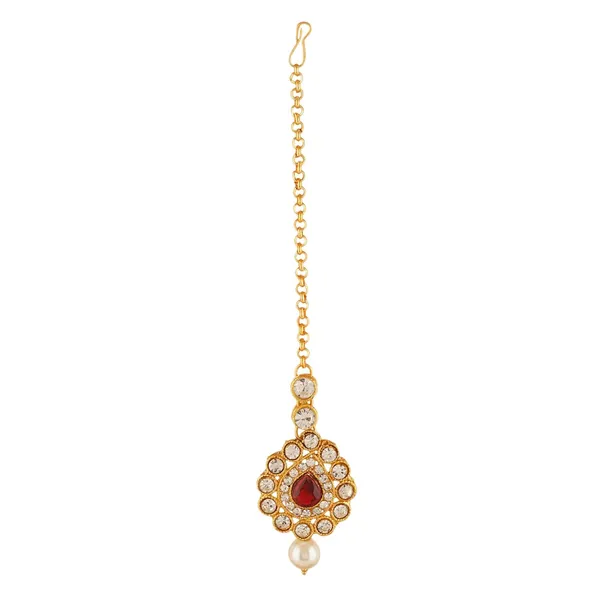 Maroon_Oxidised_Traditional_Fashion_Gold_Earring_Jhumka_For_Women