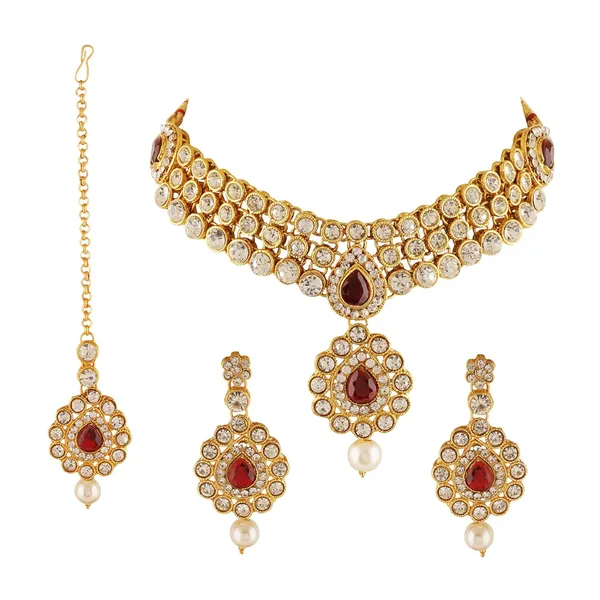 Maroon_Oxidised_Traditional_Fashion_Gold_Earring_Jhumka_For_Women
