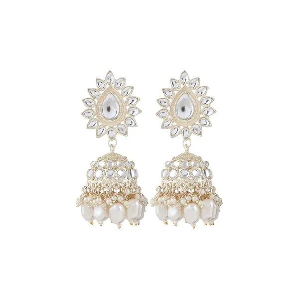 White_Traditional_Silver_Plated_Necklace_&_Earrings_Set_Embellished_With_Kundan_&_Pearl_For_Women