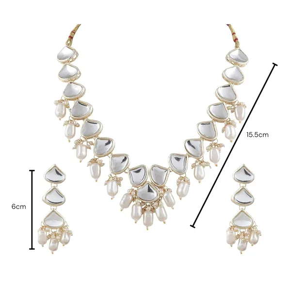 White_Traditional_Silver_Plated_Necklace_&_Earrings_Set_Embellished_With_Kundan_&_Pearl_For_Women