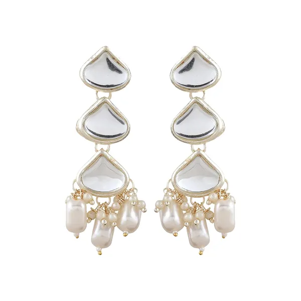 White_Traditional_Silver_Plated_Necklace_&_Earrings_Set_Embellished_With_Kundan_&_Pearl_For_Women