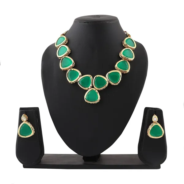 Green_Indian_Gold_Plated_Stone_Necklace_Jewelry_Set_With_Earrings_For_Women