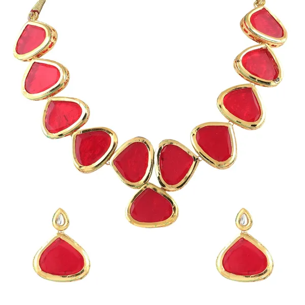 Red_Indian_Gold_Plated_Stone_Necklace_Jewelry_Set_With_Earrings_For_Women