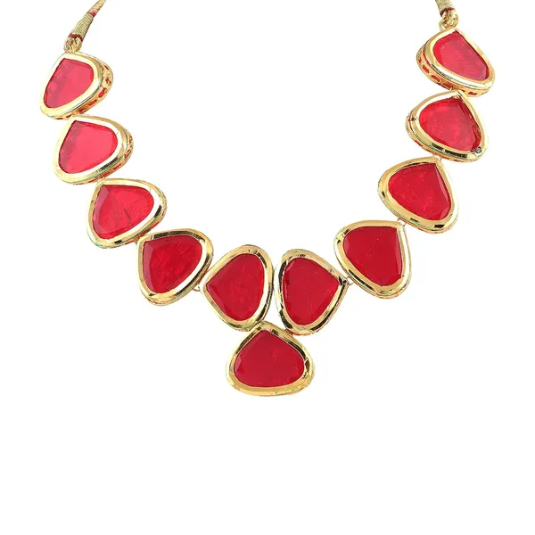 Red_Indian_Gold_Plated_Stone_Necklace_Jewelry_Set_With_Earrings_For_Women