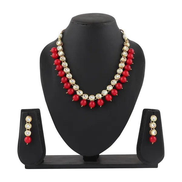 Red_Traditional_Kundan_Beads_Jewellery_Set_With_Earrings_For_Women