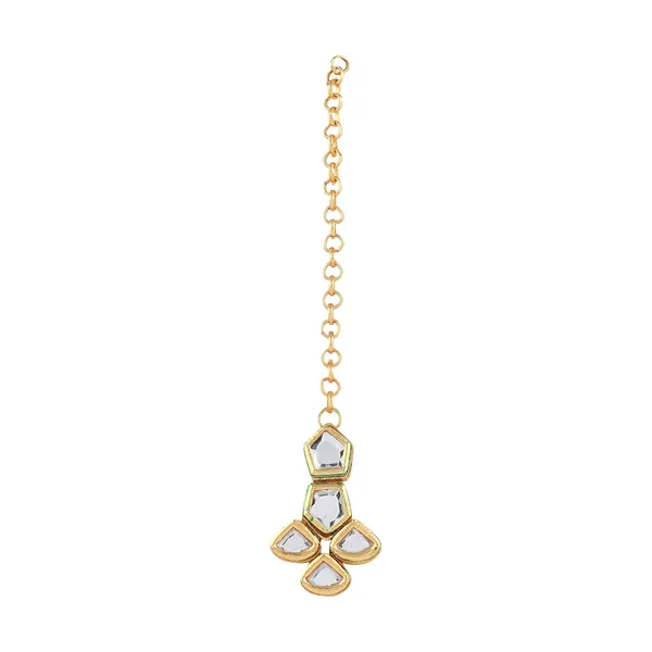 Gold_Plated_Traditional_Bridal_Choker_Necklace_&_Earrings_Set_Embellished_With_Kundan_For_Women
