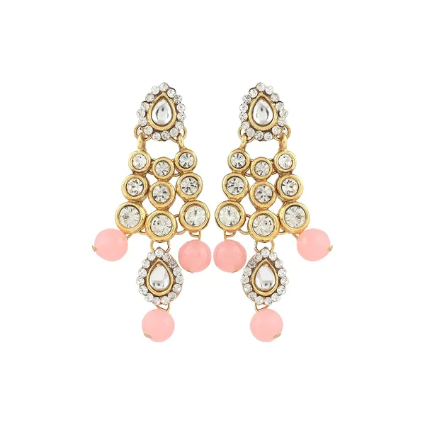 Pink_&_Gold_Plated_Kundan_Pearl_Fancy_Choker_Necklace_Jewelry_Set_For_Women
