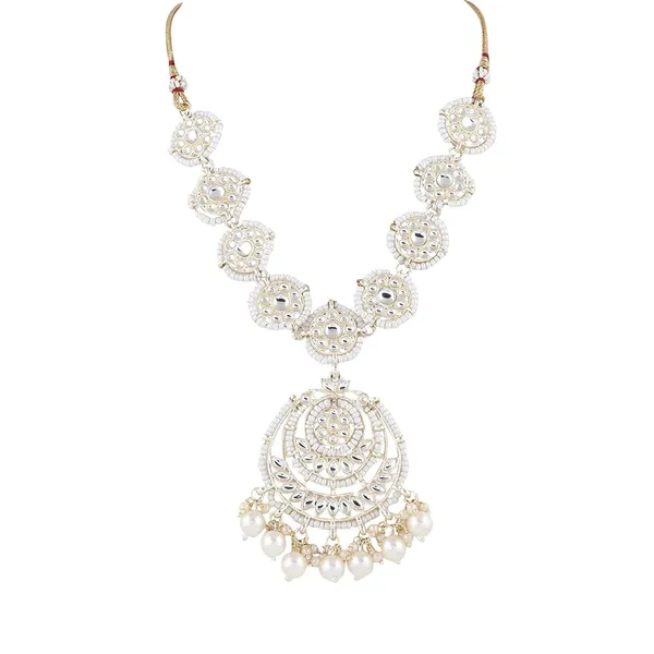 Silver_Plated_Traditional_Embellished_Bridal_Choker_Necklace,_Maang_Tikka_&_Earring_Set_With_Kundan_&_Pearl_For_Women