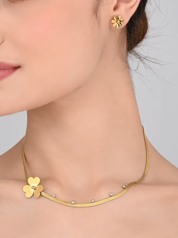 Golden_Bloom_Jewelry_Set_For_Women_/Girls