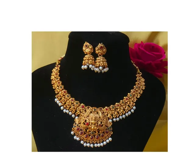 Gold_Plated_Temple_Soccer_Jewelry_Set_For_Women_&_Girl