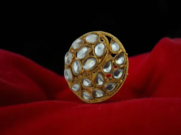 Gold_&_Clear_Stone_Statement_Ring