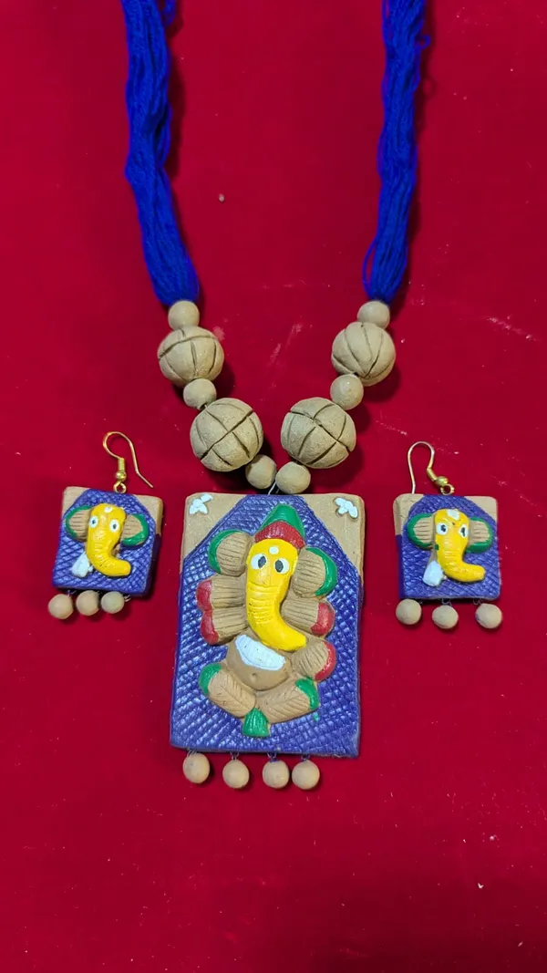 Handcrafted_Terracotta_Ganesha_&_Elephant_Jewelry_Set