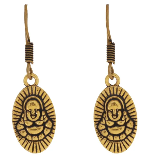 Gold_Oxidized_Laughing_Buddha_Fashion_Jewelry_Earrings_For_Women