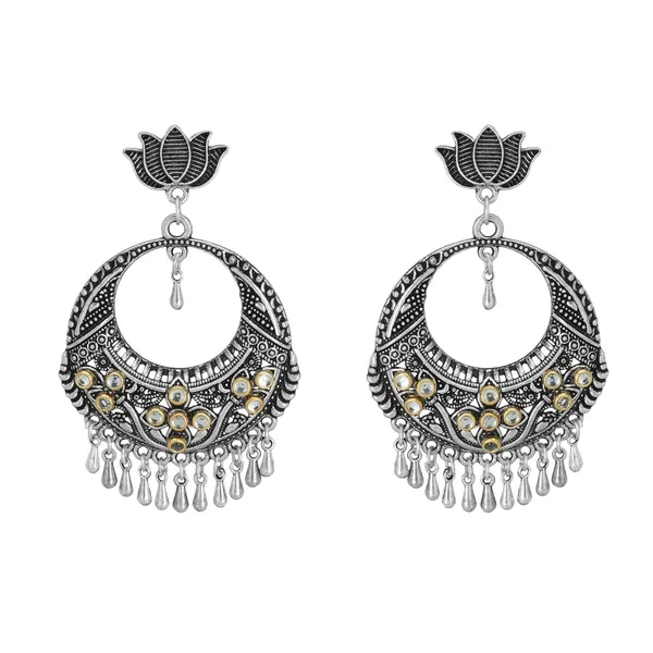 Silver_&_Black_Indian_Designer_Dual_Tone_Oxidized_Chandbali_Fashion_Jewelry_Earrings_For_Women