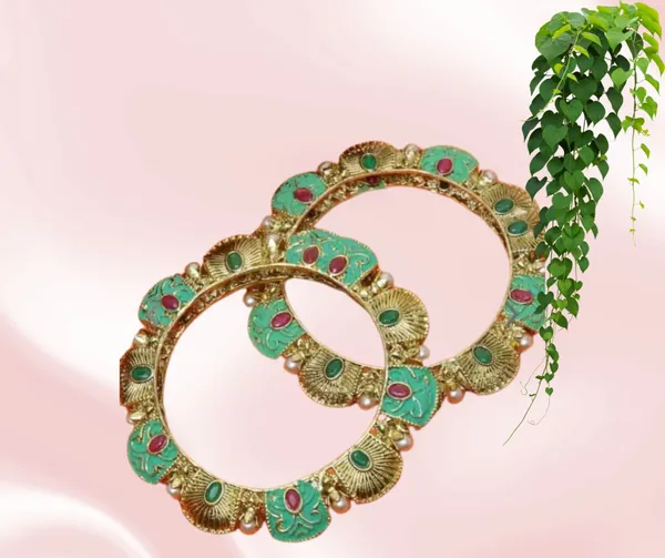 Set_Of_2_Gold_Traditional_Rajwaadi_Bangles/Kada_For_Women_Size-2.8