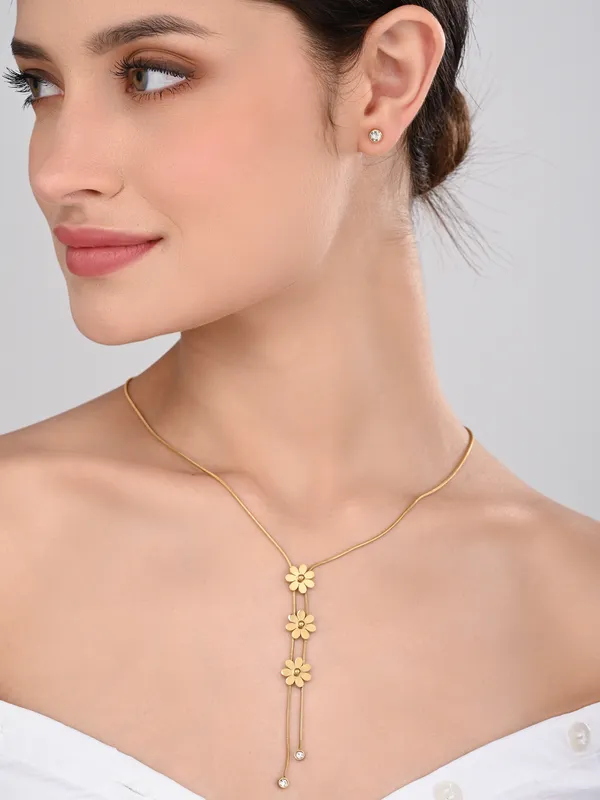 Gold_Plated_Floral_Cascade_Jewelry_Set