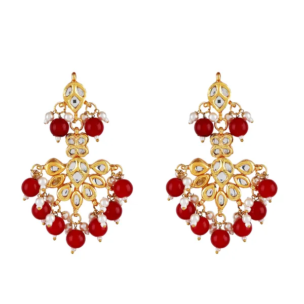 Red_Pearl_Gold_Plated_Kundan_Necklace_Set_With_Earrings_&_MaangTikka