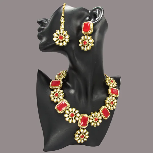 Red_&_Gold_Indian_Necklace_Choker_Jewelry_Set_For_Women