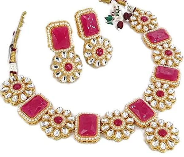 Red_&_Gold_Indian_Necklace_Choker_Jewelry_Set_For_Women