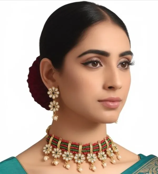 Statement_Kundan_Necklace_and_Earrings_Jewelry_Set