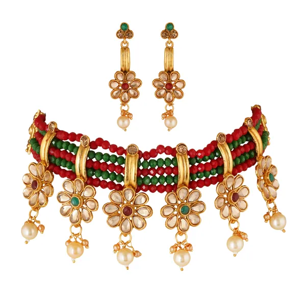 Statement_Kundan_Necklace_and_Earrings_Jewelry_Set