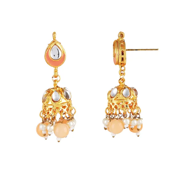 Stunning_Indian_Bridal_Kundan_Set_with_Peach_Beads_and_Pearls
