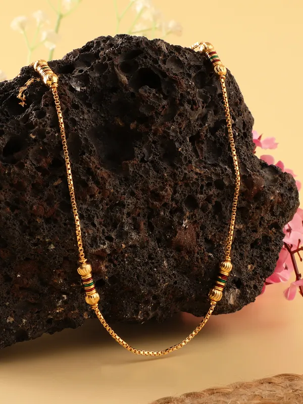 Stylish_Long_Necklace_with_Gold_and_Enamel_Barrel_Beads