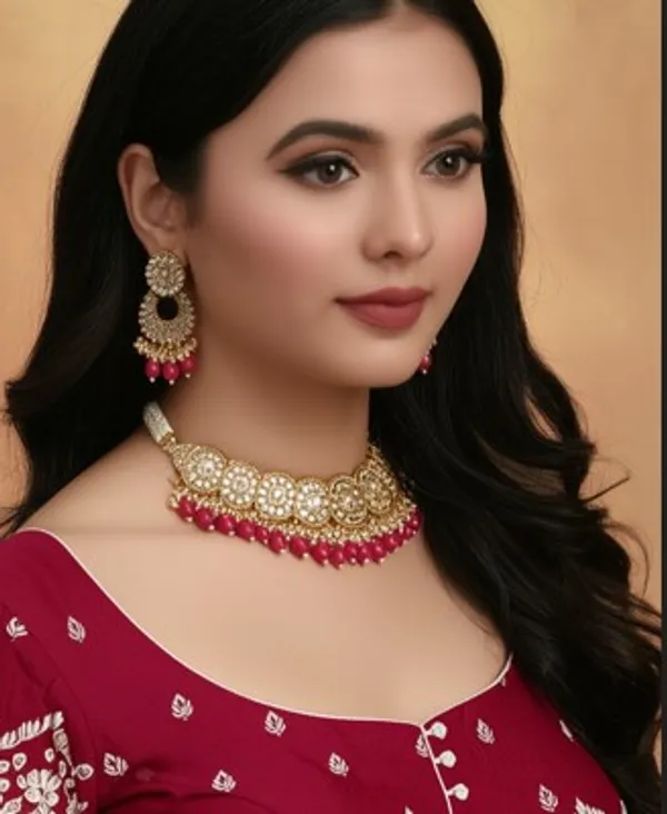 Traditional_Indian_Polki_Mirror_Choker_with_Kundan_and_Ruby_Drops