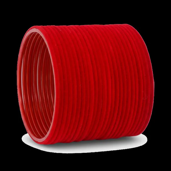 Vibrant_Velvet_Red_Bangle_Set