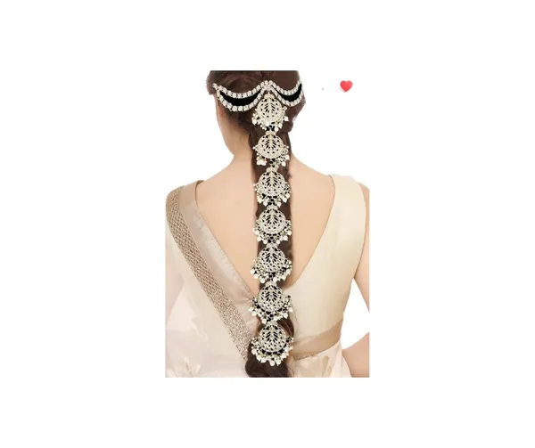Gold_Plated_Pearl_and_Kundan_Studded_Bridal_Wedding_Hair_Braid_Choti