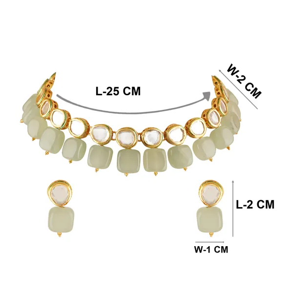 Gold_Plated_Traditional_Bridal_Choker_Necklace_&_Earrings_Set_Embellished_With_Kundan_&_Pearl_For_Women