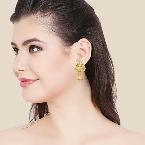 Gold_Plated_Indian_Drop_Fashion_Earring_Jhumka_For_Women