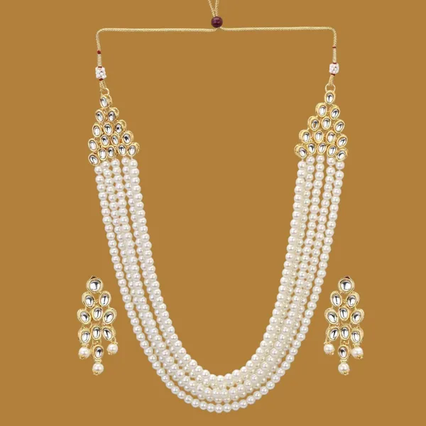 White_Indian_Alloy_Traditional_Gold_Kundan_Pearls_Necklace_With_Earrings_Set_For_Women